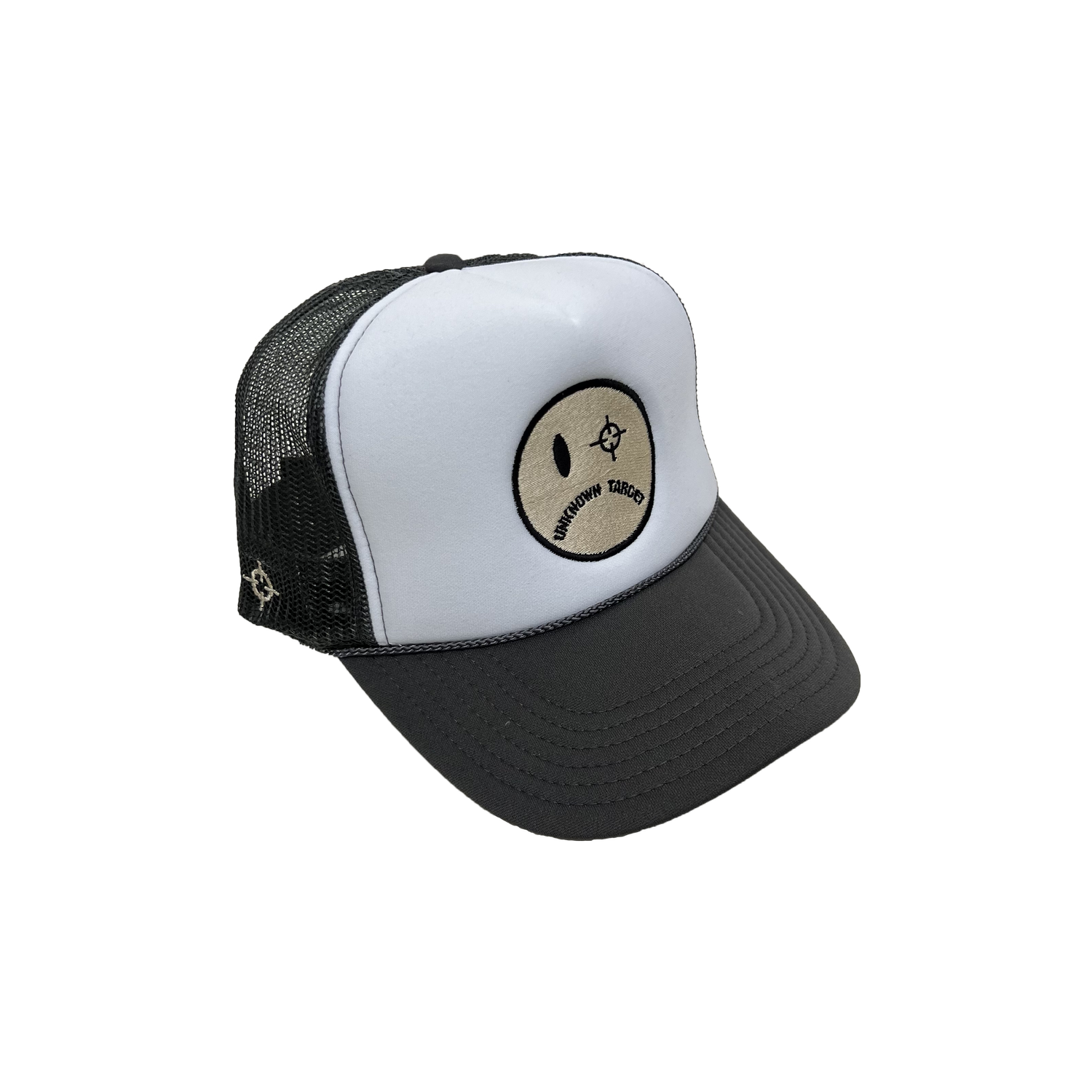 NO SMILES TRUCKER HAT (GREY) — UNKNOWN TARGET